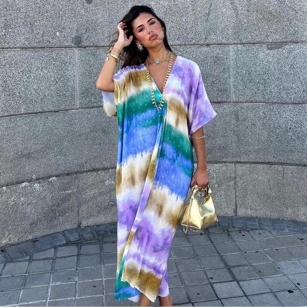 ZARA BLOGGER FAVORITE TIE DYE TUNIC DRESS